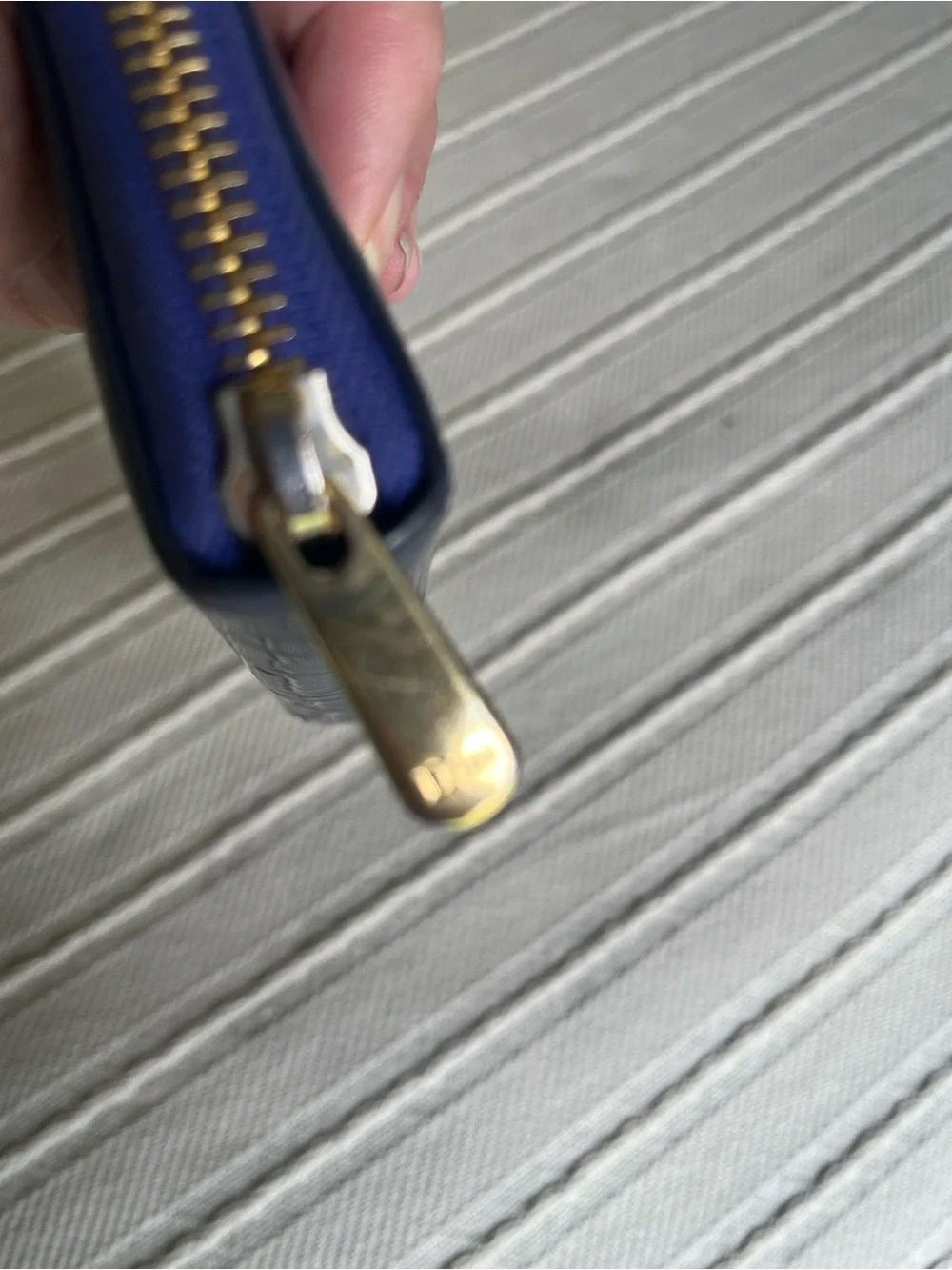 Dior Trotter small purple/teal Zip wallet